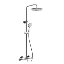 Heavy Rainfall Stainless Steel Shower Bar with Hand Sprayer in Polished Chrome