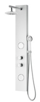 Aquifer Series 56 in. Full Body Shower Panel System with Heavy Rain Shower and Spray Wand in White