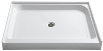 Route 36 x 48 in. Single Threshold Shower Base in White