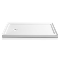 Athens Series 60 in. x 36 in. Shower Base in White