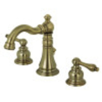 Fauceture FSC19733AL English Classic Widespread Bathroom Faucet, Antique Brass