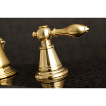 Fauceture FSC1973AL English Classic Widespread Bathroom Faucet, Brushed Brass