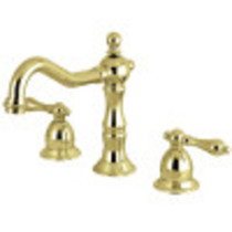 Kingston Brass KS1972AL 8 in. Widespread Bathroom Faucet, Polished Brass