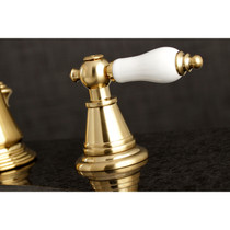 Fauceture FSC1973PL English Classic Widespread Bathroom Faucet, Brushed Brass