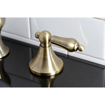 Kingston Brass KC7063AL Vintage 8 in. Widespread Bathroom Faucet, Antique Brass