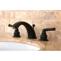 Kingston Brass KB965 Magellan Widespread Bathroom Faucet with Retail Pop-Up, Oil Rubbed Bronze