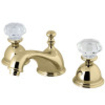 Kingston Brass KS3962WCL 8 in. Widespread Bathroom Faucet, Polished Brass