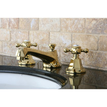 Kingston Brass KS4462BX 8 in. Widespread Bathroom Faucet, Polished Brass