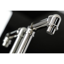 Kingston Brass KSD144RXPN Belknap Single-Handle Bathroom Faucet with Push Pop-Up, Polished Nickel