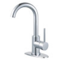 Fauceture LS8431DL Concord Single-Handle Bathroom Faucet with Push Pop-Up, Polished Chrome