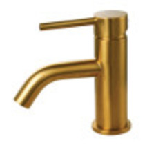 Fauceture LS822DLBG Concord Single-Handle Bathroom Faucet with Push Pop-Up, Brushed Gold