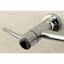 Gourmetier GS8281DL Concord 2-Handle Wall Mount Pull-Down Kitchen Faucet, Polished Chrome