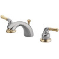 Kingston Brass GKB954 Magellan Mini-Widespread Bathroom Faucet, Polished Chrome/Polished Brass