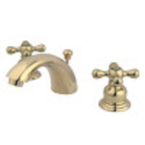 Kingston Brass KB952AX Victorian Mini-Widespread Bathroom Faucet, Polished Brass
