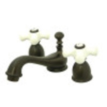 Kingston Brass KS3955PX Restoration Mini-Widespread Bathroom Faucet, Oil Rubbed Bronze