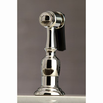 Kingston Brass KS7276ALBS Kitchen Faucet with Side Sprayer, Polished Nickel