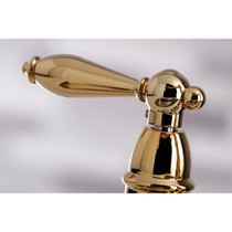 Kingston Brass KS7272ALBS Kitchen Faucet with Side Sprayer, Polished Brass