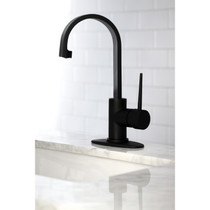 Kingston Brass LS8610NYL New York One-Handle 1-Hole Deck Mounted Bar Faucet, Matte Black