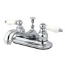 Kingston Brass KB601PL Restoration 4 in. Centerset Bathroom Faucet, Polished Chrome