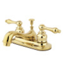 Kingston Brass GKB602AL 4 in. Centerset Bathroom Faucet, Polished Brass