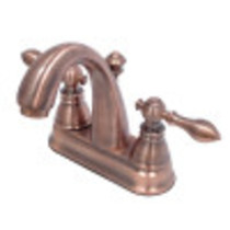 Fauceture FSY561ACLAC American Classic 4 in. Centerset Bathroom Faucet with Plastic Pop-Up, Antique Copper