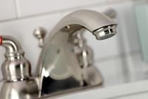 Kingston Brass KB2628 4 in. Centerset Bathroom Faucet, Brushed Nickel