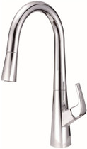 Vaughn 1H Pull-Down Kitchen Faucet w/ Snapback 1.75gpm Chrome