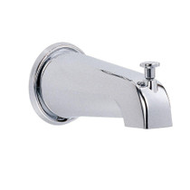 8" Wall Mount Tub Spout with Diverter Chrome