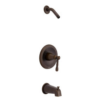 Eastham 1H Tub & Shower Trim Kit & Treysta Cartridge w/ Diverter on Spout Less Showerhead Tumbled Bronze