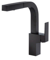 Mid-Town Trim Line 1H Pull-Out Kitchen Faucet w/ SnapBack Retraction 1.75gpm Satin Black