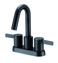 Amalfi 2H Centerset Lavatory Faucet w/ 50/50 Touch Down Drain 1.2gpm Satin Black