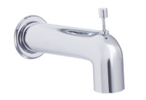 Parma Wall Mount Tub Spout with Diverter Chrome