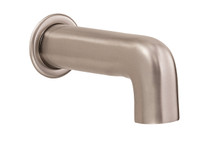 Parma 6 1/2" Wall Mount Tub Spout without Diverter Brushed Nickel