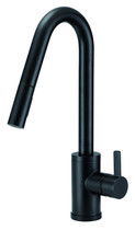 Amalfi 1H Pull-Down Kitchen Faucet w/SnapBack Retraction 1.75gpm Satin Black