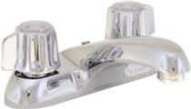 Gerber Classics 2H Centerset Lavatory Faucet w/ Metal Fluted Handles & Less Drain w/ Button 1.2gpm Chrome
