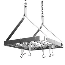 Square Ceiling Rack w/ 6 Hooks SS