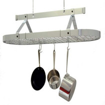 48" Oval Ceiling Pot Rack w/ 24 Hooks CH