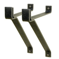 12" Wall Brackets For Roll End Bar (Set of 2) HS