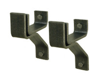 4" Wall Brackets For Roll End Bar (Set of 2) HS