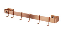 30" Classic Wall Rack Utensil Bar w/ 6 Hooks SCP