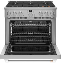 Cafe 36" Smart All-gas Commercial-style Range With 6 Burners ...