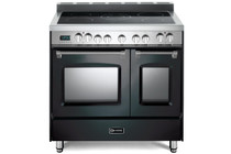 Prestige 36" Electric Glass Top Double Oven Range - Matte Black