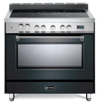 Verona Prestige 36" Electric Glass Top Range - Matte Black