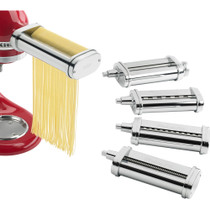 5 Pc Pasta Deluxe Set (Pasta Roller, Spag, Fett, Cap, Las Cutter, Brush)