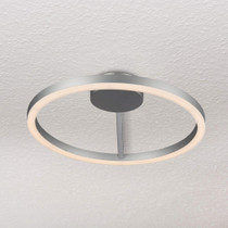 VONN VMCF41300AL Zuben 20", Modern Circular Ceiling Light Fixture Integrated LED, 19.75" L x 19.75" W x 5" H, Silver