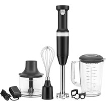 Immersion Blender CORDLESS Variable Speed Trigger, Chopper/Whisk Attach