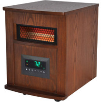 6-element infrared wood heater with DC Fan