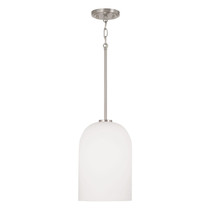 Capital Lighting Lawson 1-light Soft White Glass Pendant