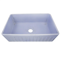 Nantucket Sinks 33-Inch Farmhouse Fireclay Sink with Shabby Sugar Finish