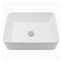 Nantucket Sinks Rectangle White Vessel Sink NSV105